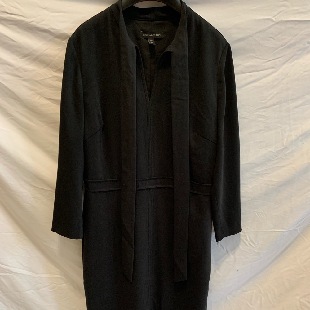 Banana Republic black long dress
